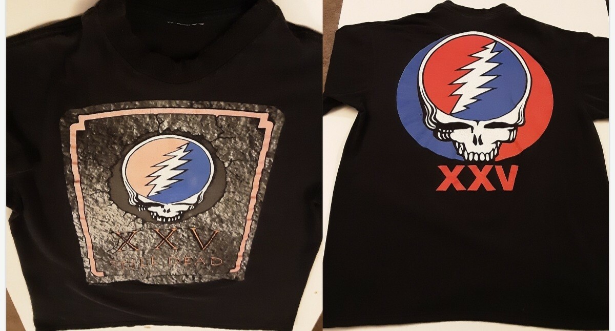 Grateful Dead XXV Still Here Vintage 1990 Tee Shirt - Medium Or Large - See Pics
