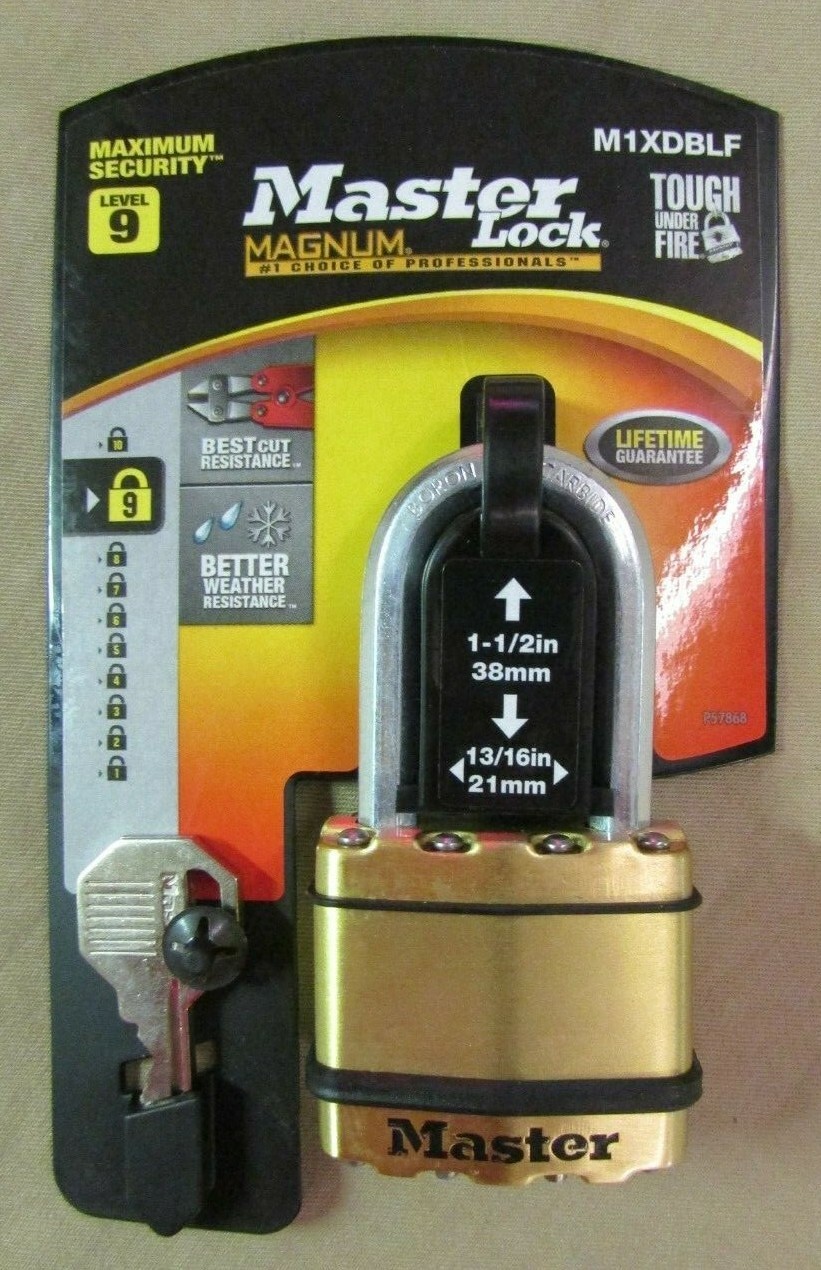 Master Lock Magnum Level 9 Max Security M1XDBLF *NEW* FREE SHIPPING!!