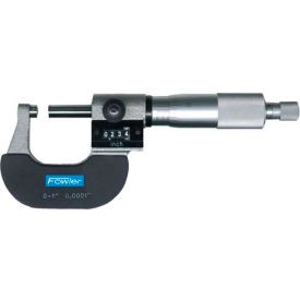 Fowler 52-224-001-1 0-1"" Mechanical Outside Micrometer W/Digital Counter &