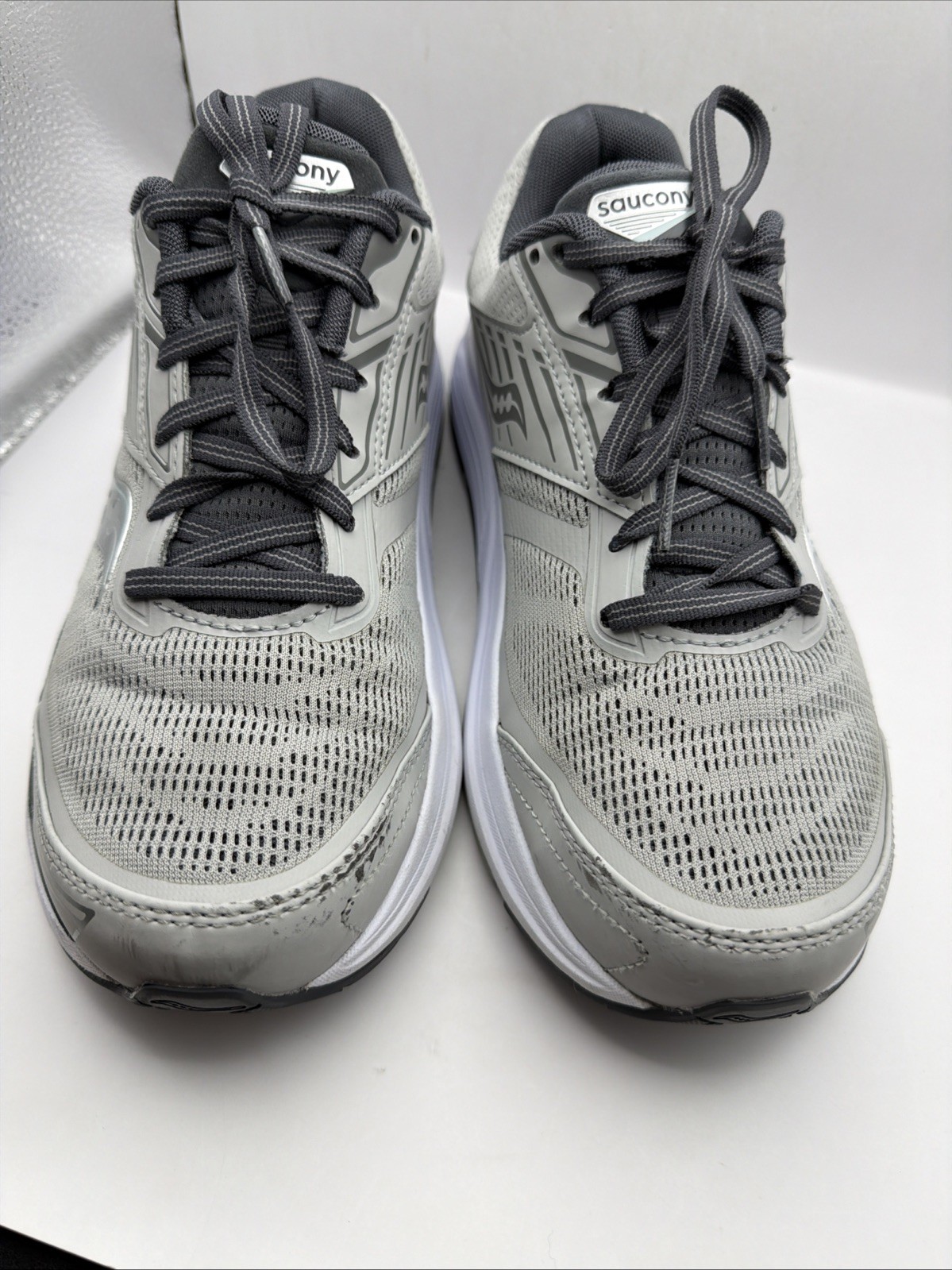 Saucony Echelon 8 Gray Womens PWRRUN Sneakers Womens Size 10w US