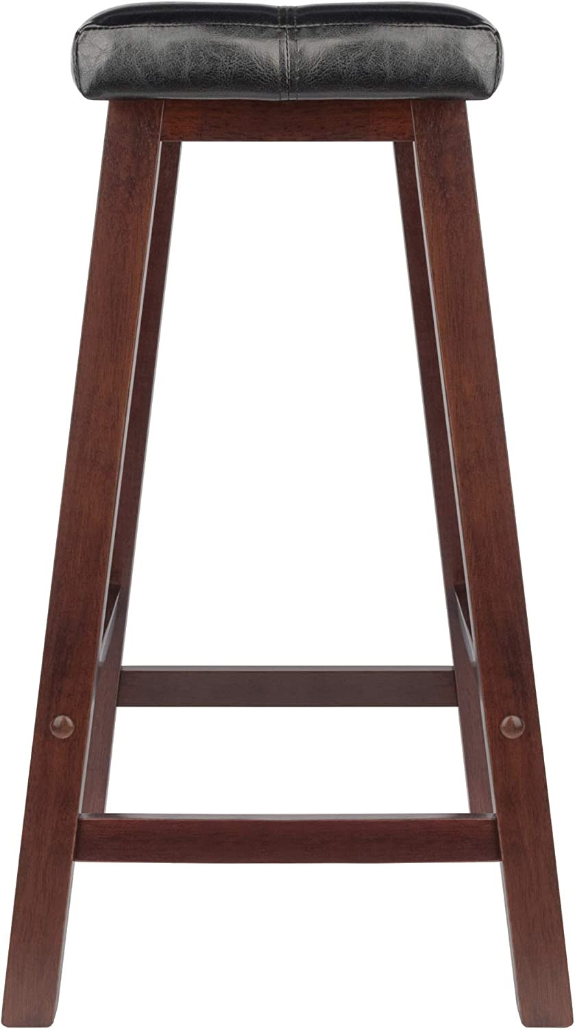 Mona Stool, 24", Antique Walnut