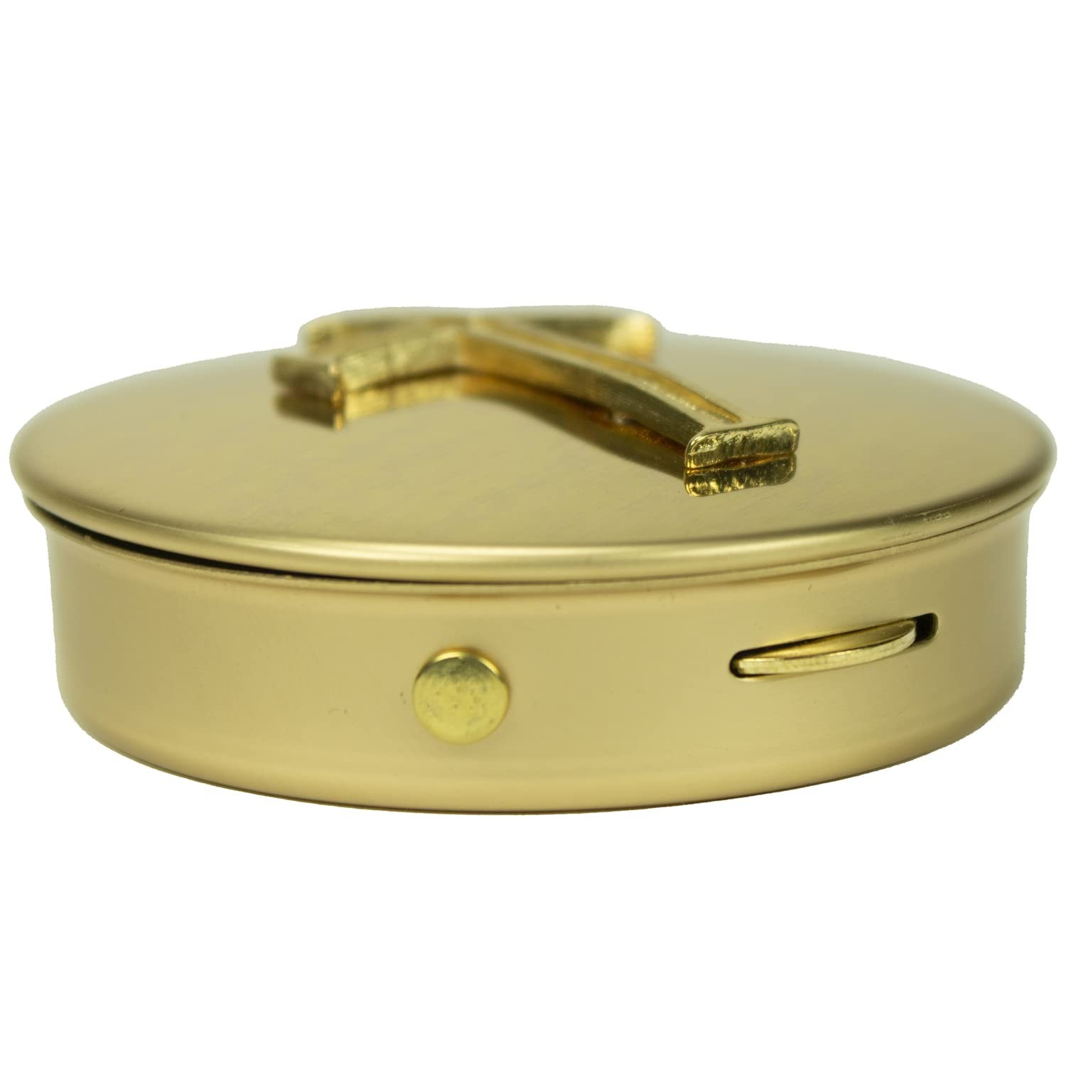 Abbey & CA Gift Gold Latin Cross Pyx Container
