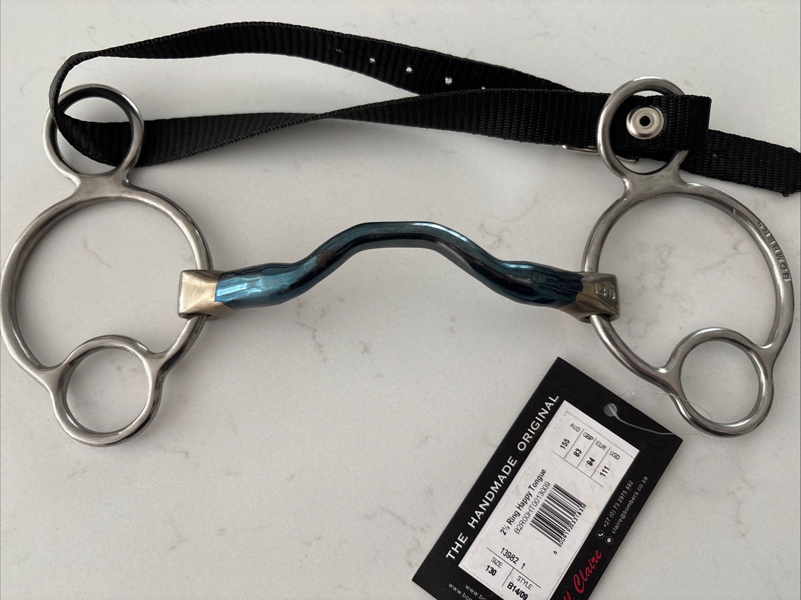 NEW Bombers Happy Tongue 2 1/2 Ring Bit 130, 5”