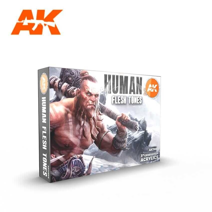 AK Interactive Human Flesh Tone 3rd Gen Paint Set AK11603