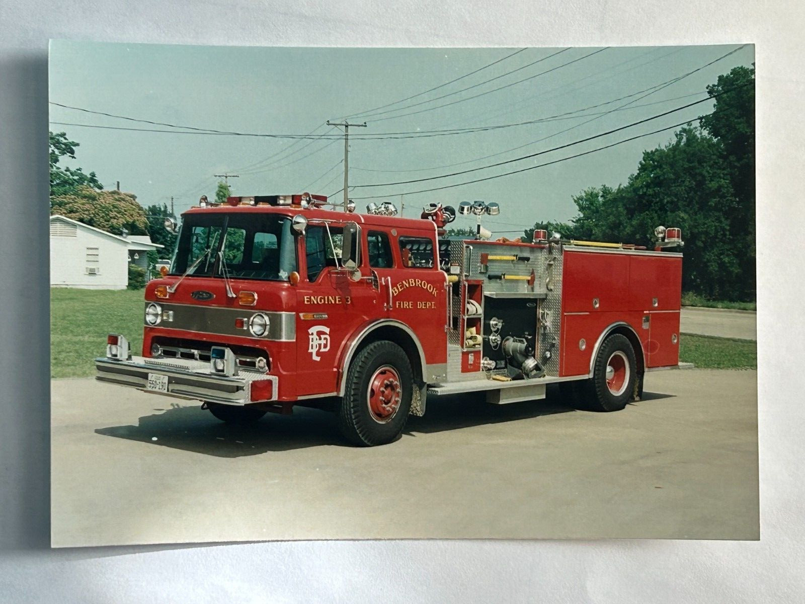 Benbrook TX 1982 Ford C Pierce pumper Fire Apparatus Photo A50