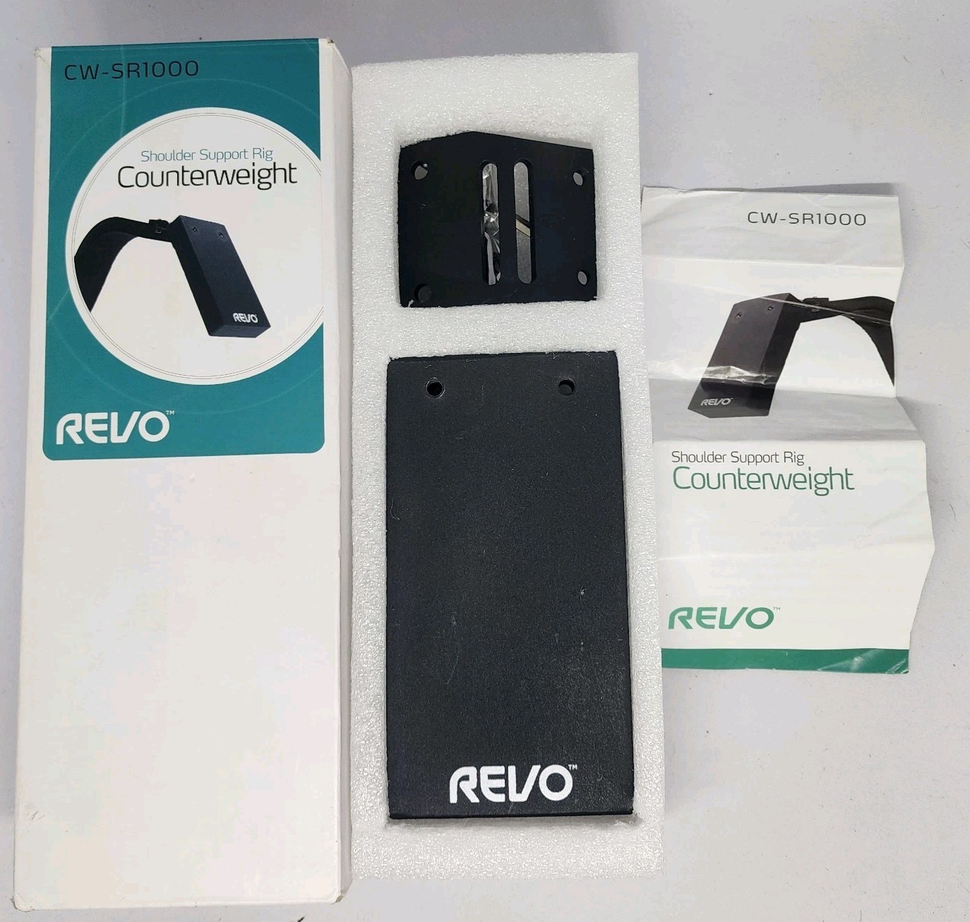 Revo shoulder support rig counterweight for SR1000 CW-SR1000 New 5lbs See Pics
