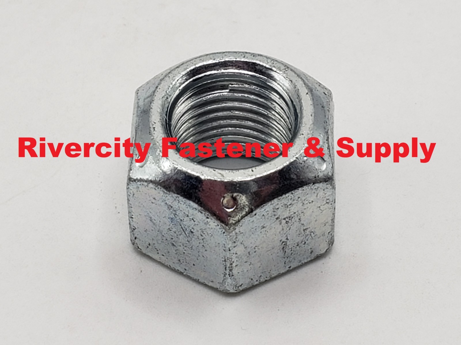 (10) 9/16-18 All Metal Top Lock Nuts Grade 8 Zinc Plated Steel  9/16x18 Nut