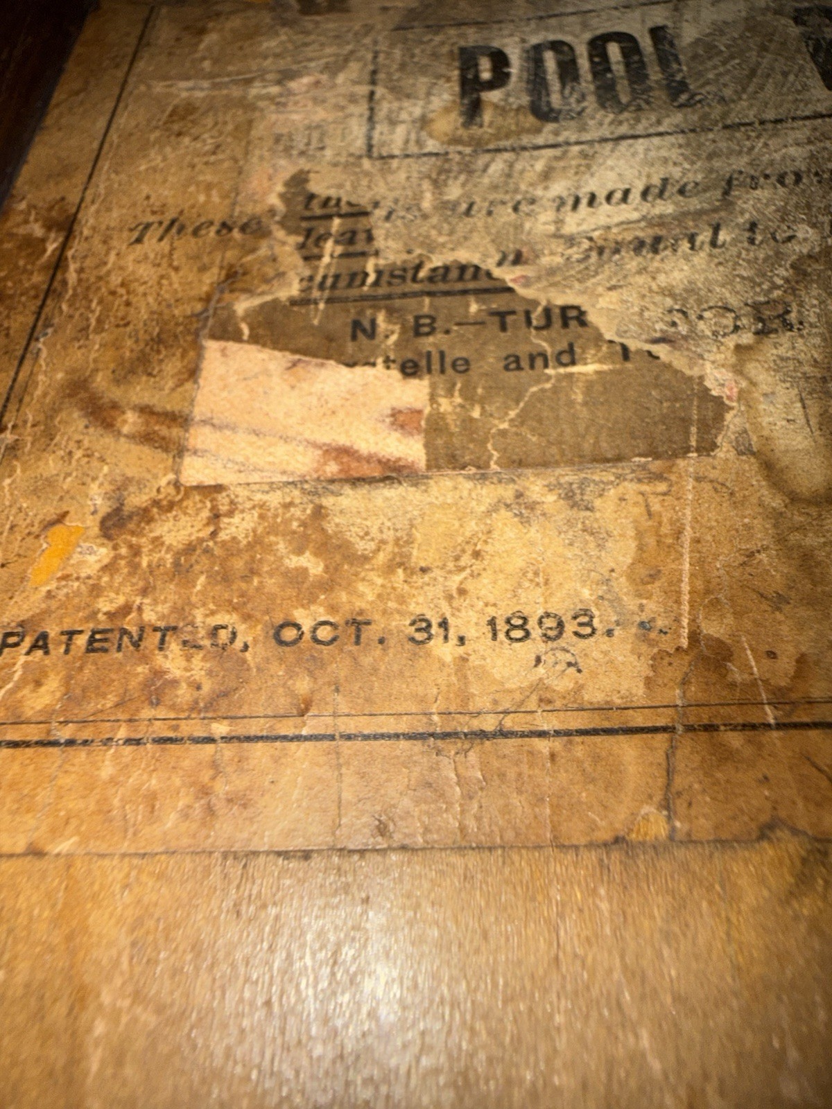 Antique Billiard Box And Balls