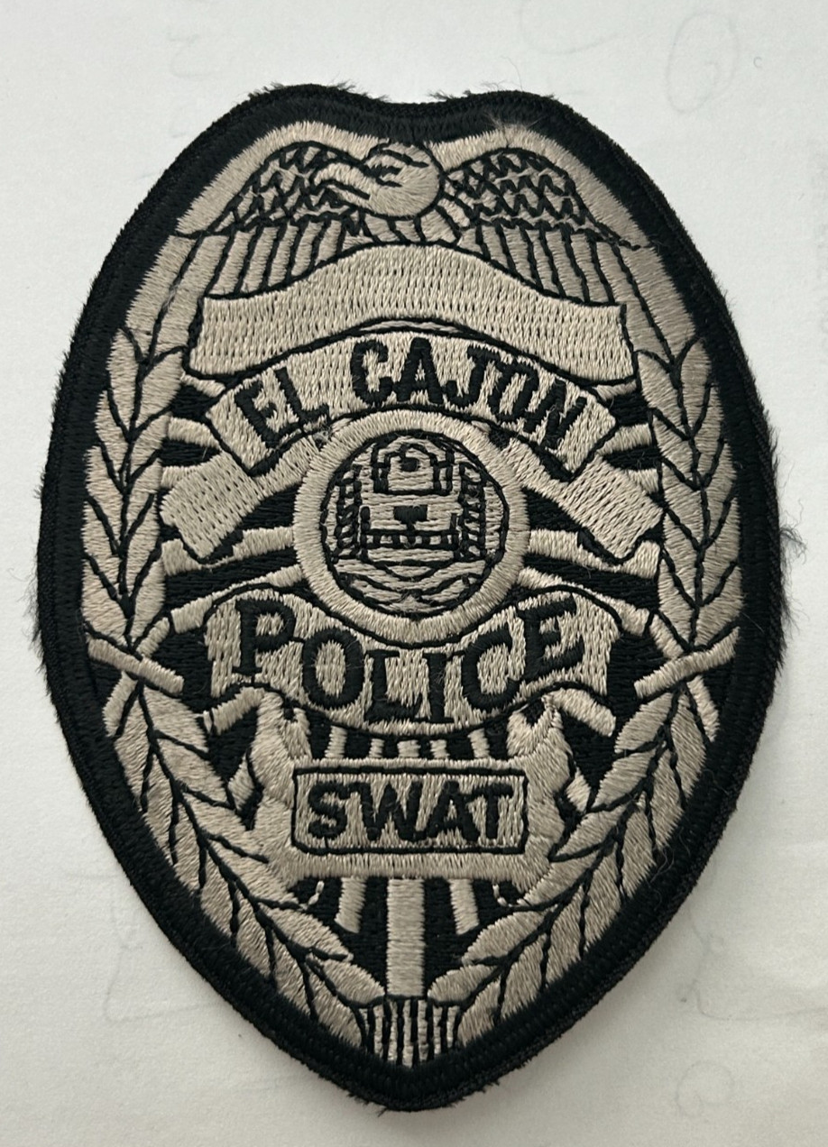 El Cajon California Police Swat Subdued 4" Hat Vest Patch Unused