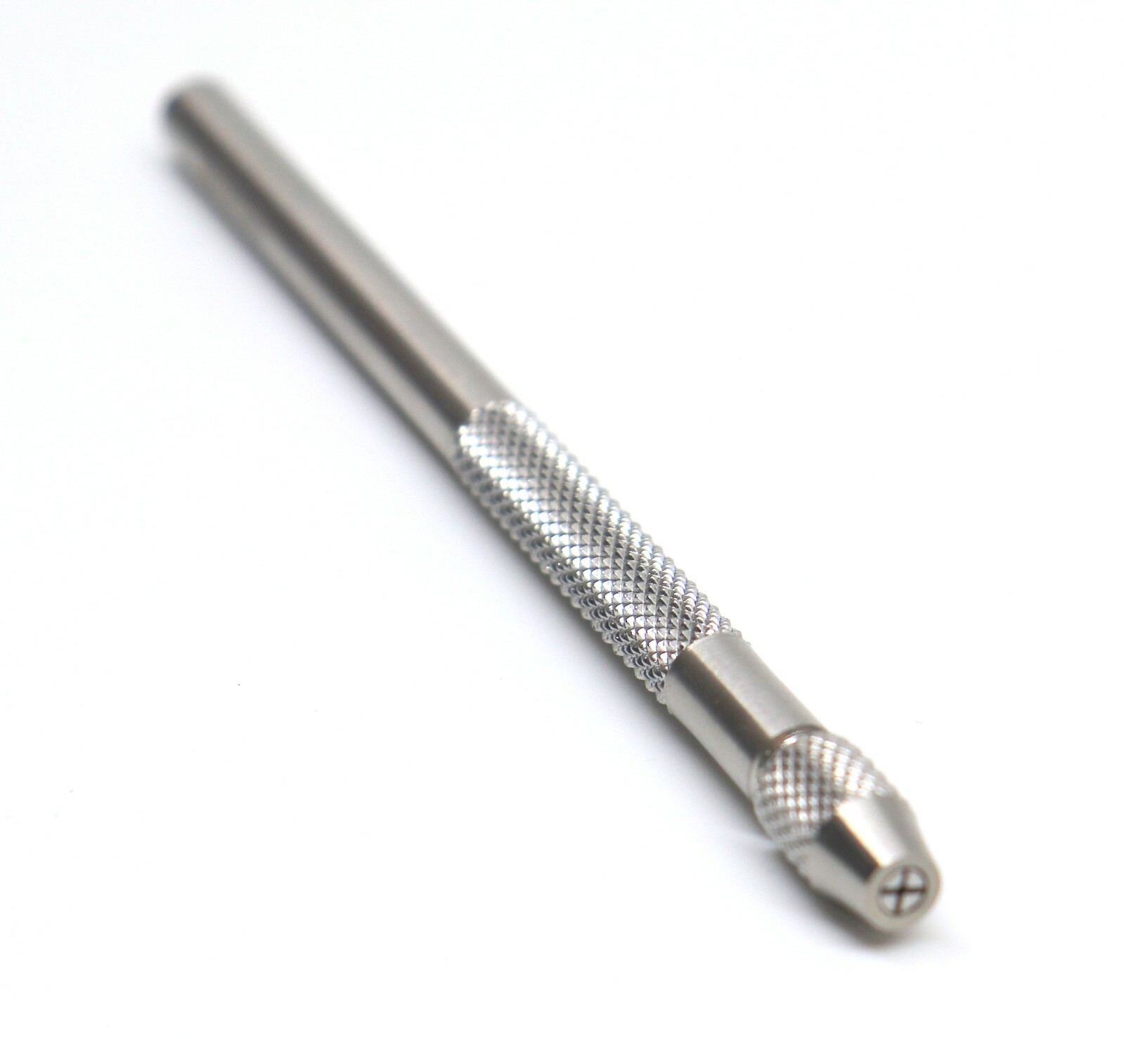 Pin Vise or Probe Round Knurled Chuck Handle Stainless Steel 11 Cm Long