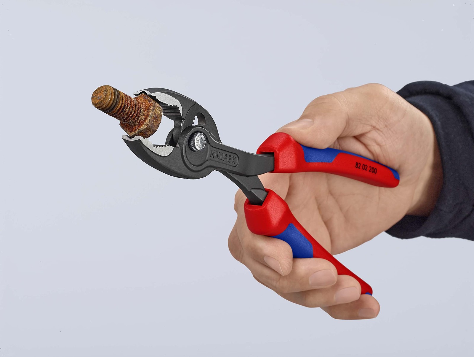 Knipex TwinGrip Adjustable Front Grip Plier Black onesize, Plastic Coated