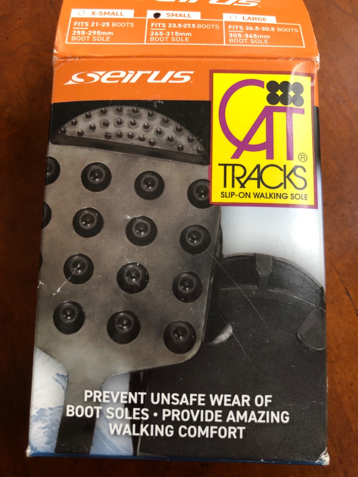 SEIRUS 4150 CAT TRACKS Ski Boot Sole Protectors ONE PAIR , SZ SMALL