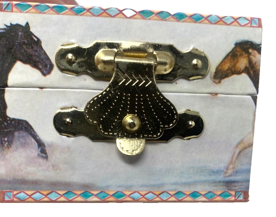 Water Run Mini Treasure Hinged Treasure Box by Enchantmints 2” by 2”