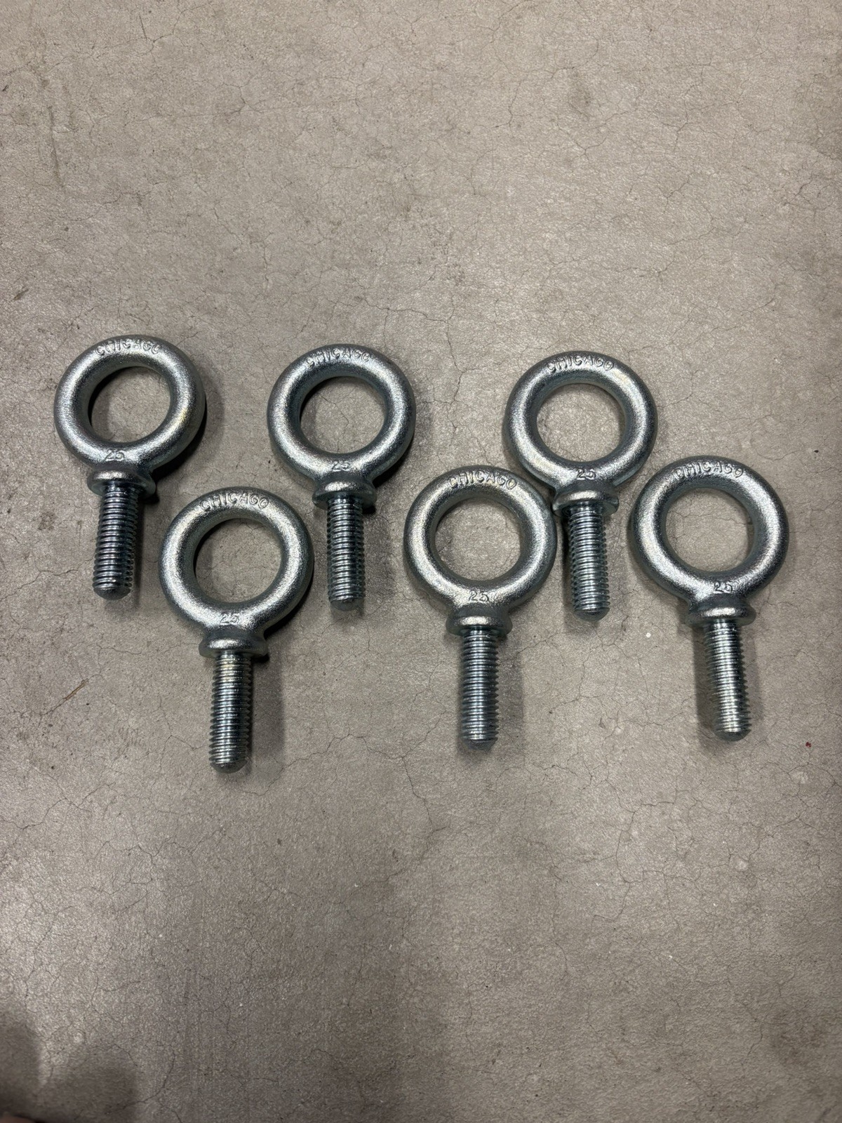 NEW Chicago Hardware 1/2"-13 25 Shoulder Plated Machinery Eye Bolt Lifting Hoist
