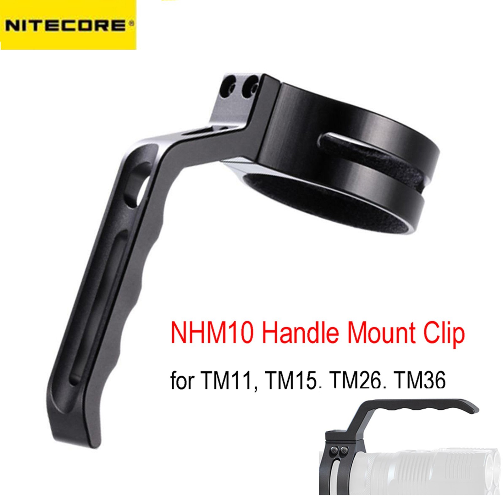 Nitecore NHM10 Handle Mount Kit Fits the Nitecore TM Model Flashlights TM26 TM36