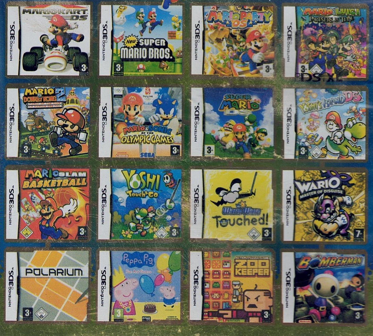 Combo cartucho de videojuegos 180 en 1 para nintendo 3DS, 3Dsxl DSi, 2Ds, Ds.