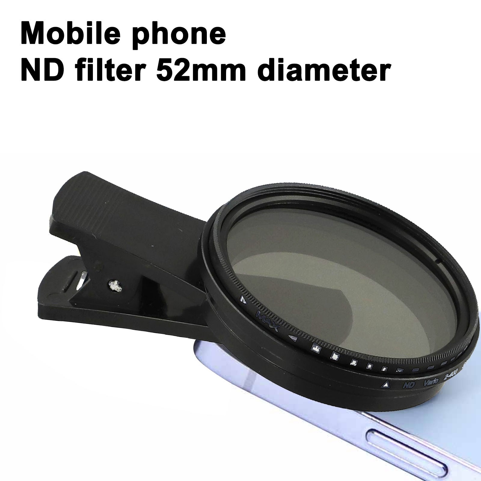 Portable 52mm Polarizing Filter Holder Designed for iPhone For Android Users