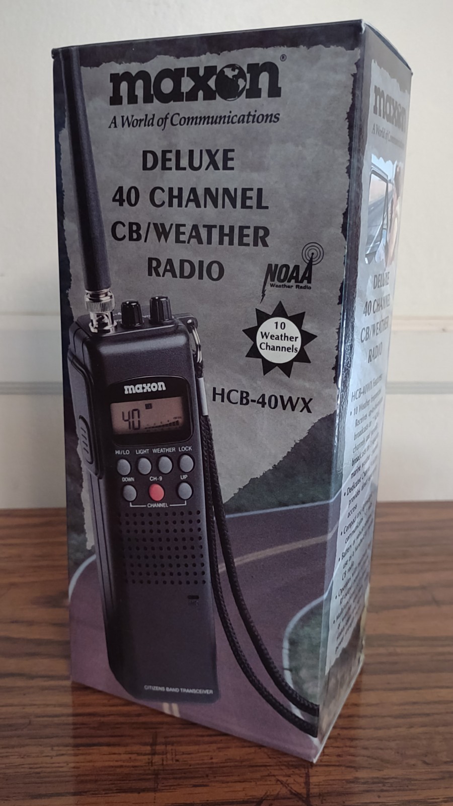 Maxon HCB-40WX Deluxe 40ch Handheld CB Radio with NOAA Weather Channels