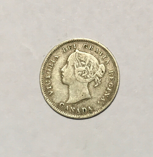 Canada 5c Silver 1886 Small 6