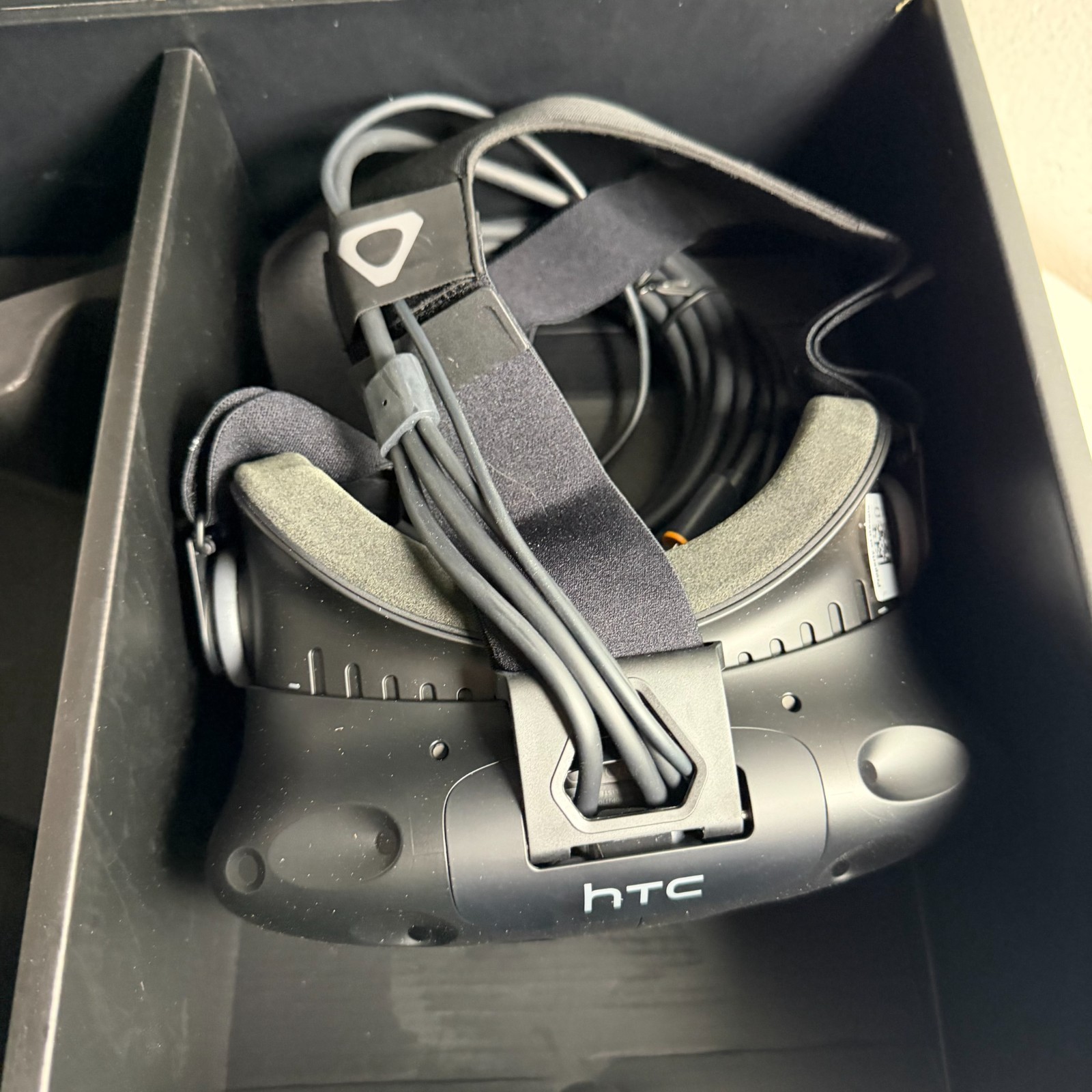HTC Vive Black Virtual Reality System Headset w/Two Motion Sensing Controllers