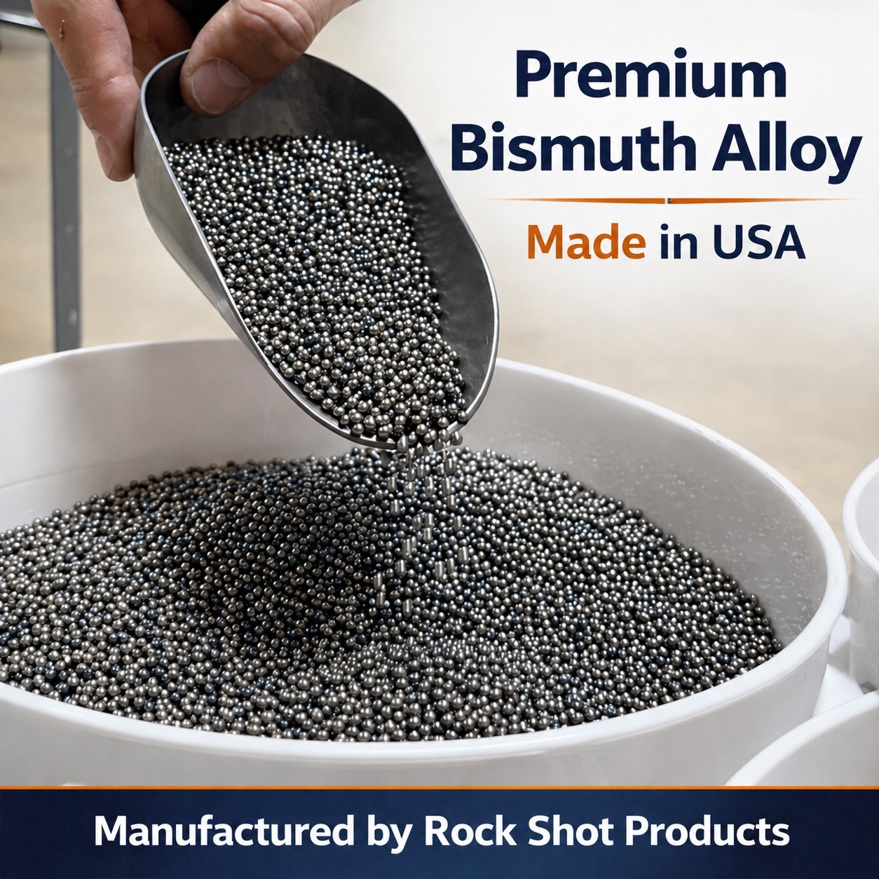 Bismuth #2-By Rock Shot Products, Lead Free, Alloys, Casting, Non-Toxic, 5lbs