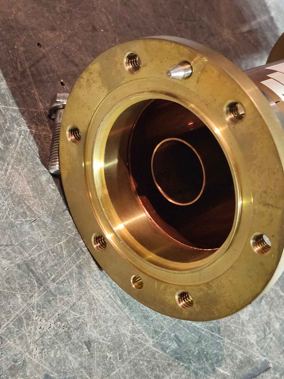 3 1/8" EIA Straight Section Fixed Flange, 7 in