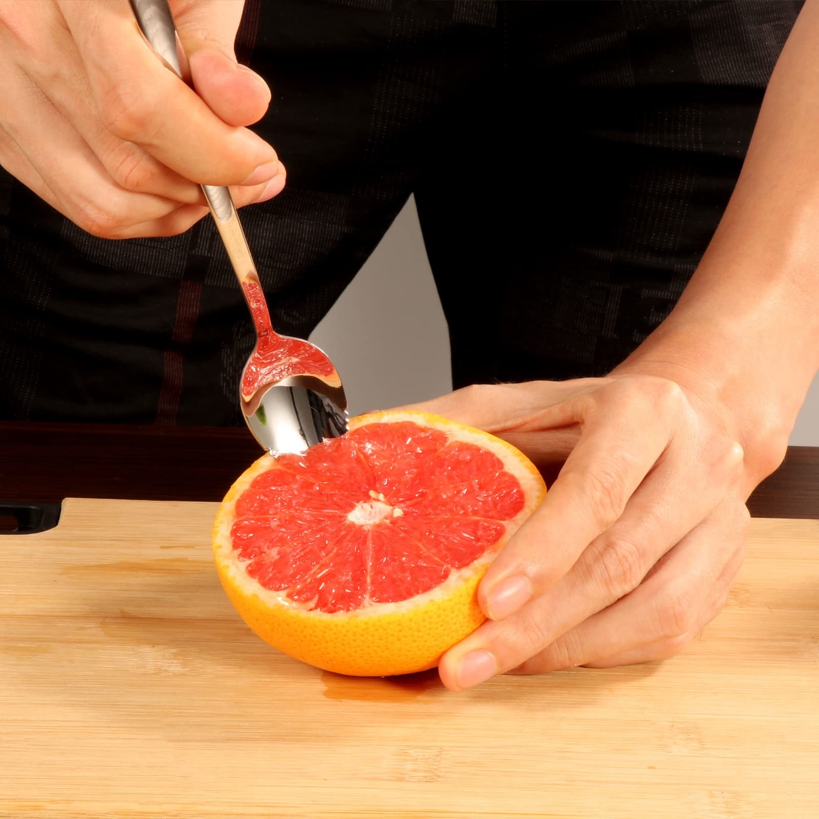 5 PCS Grapefruit Spoons, Stainless Steel Spoon 5 Pcs, Silver