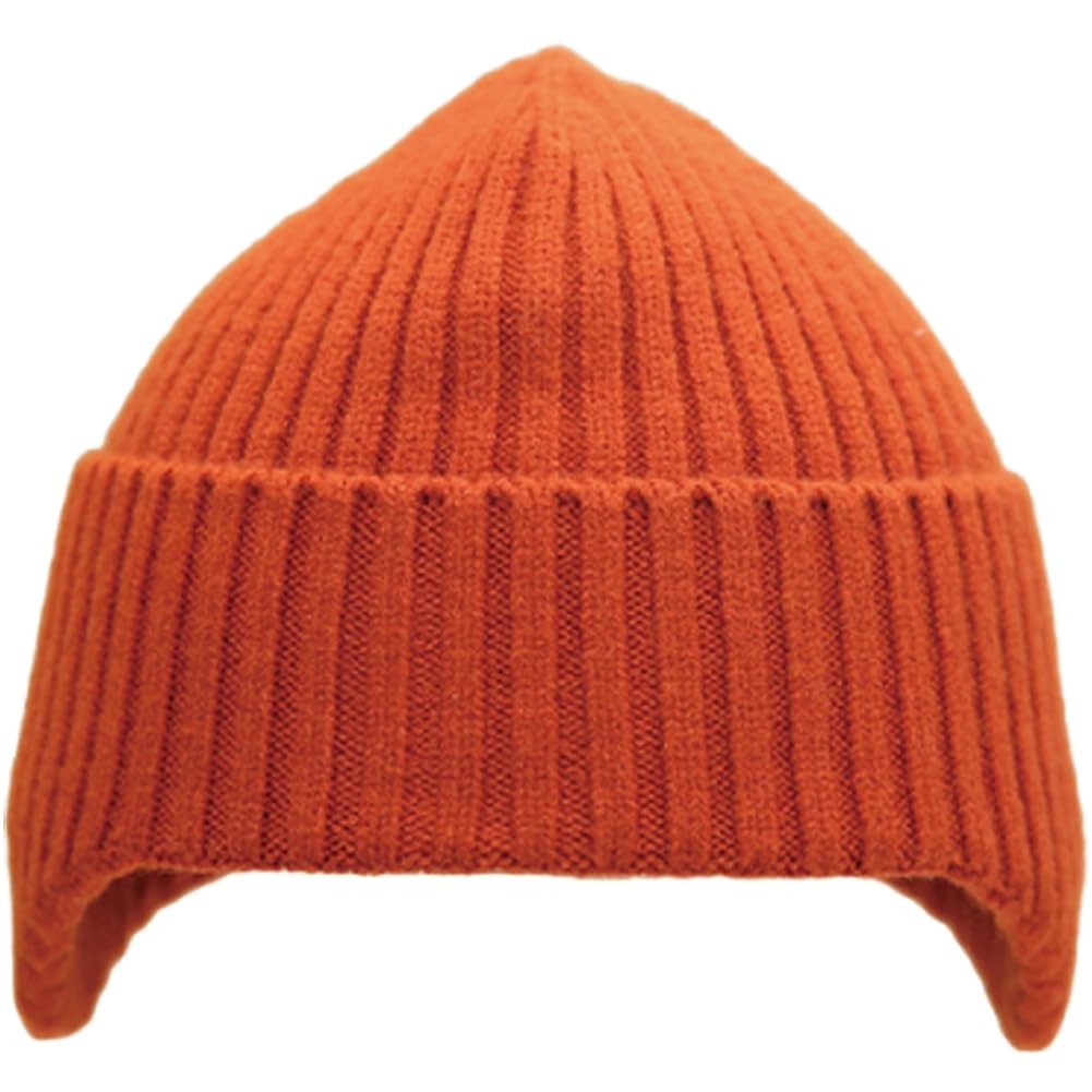 KORADI Girls Knit Hats Winter Warm Earflap Beanie Hat Boys 3-12 Years, Orange