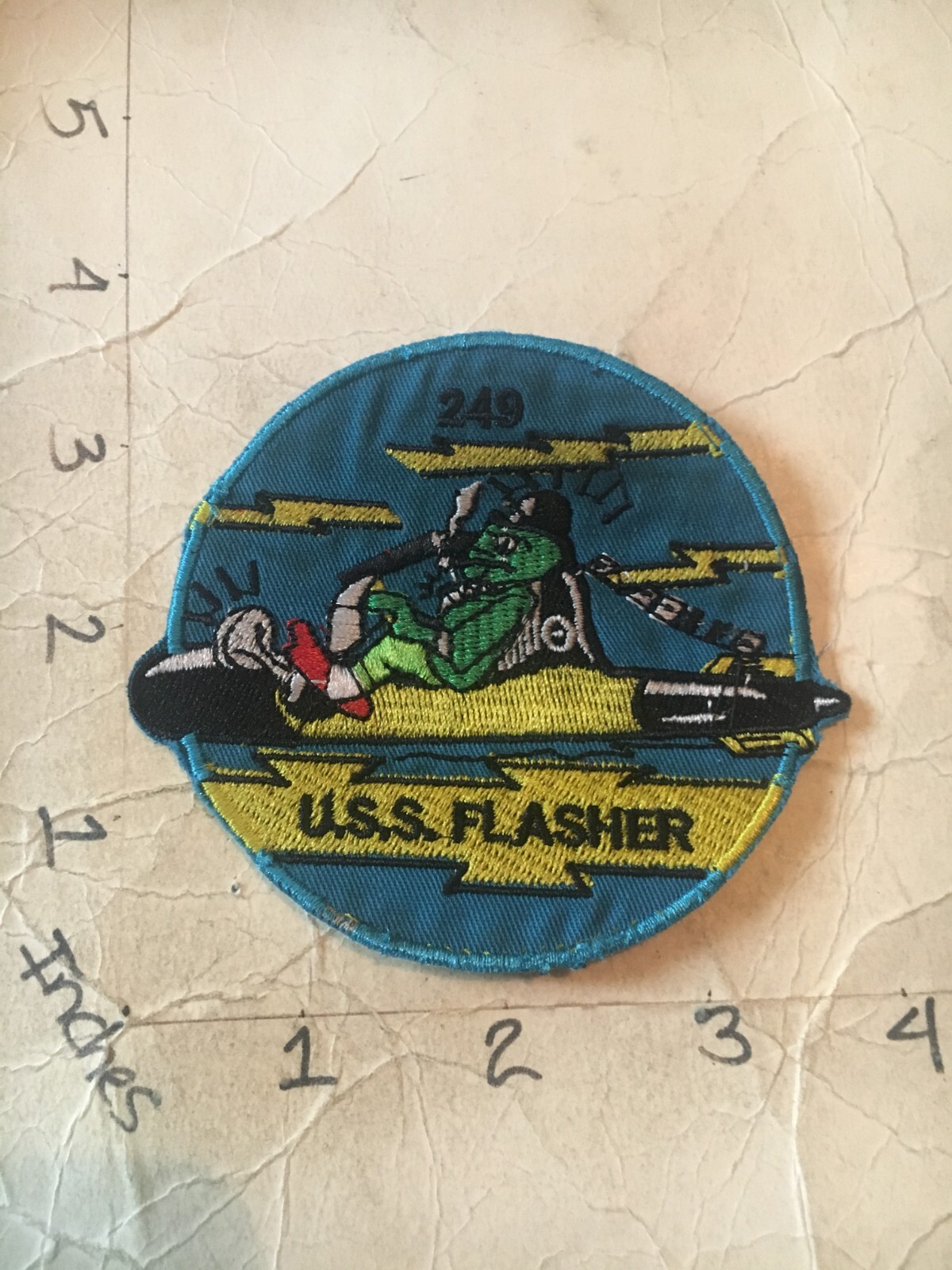 US Navy USS Flasher SS-249 Submarine patch 6/9/25 theater made?