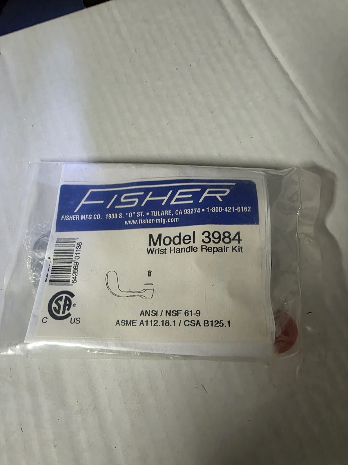 Fisher Handle Wrist Kit 3984 - Genuine OEM Replacement Part