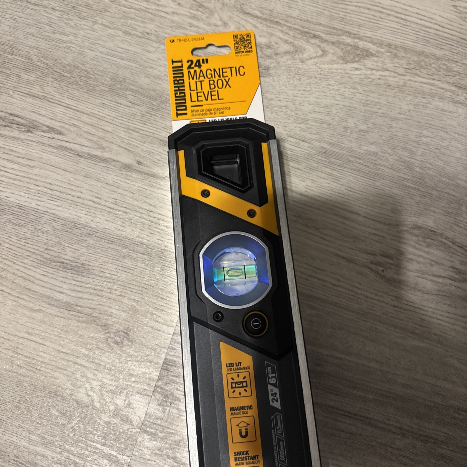 Toughbuilt 24-in Lighted Magnetic Box Level