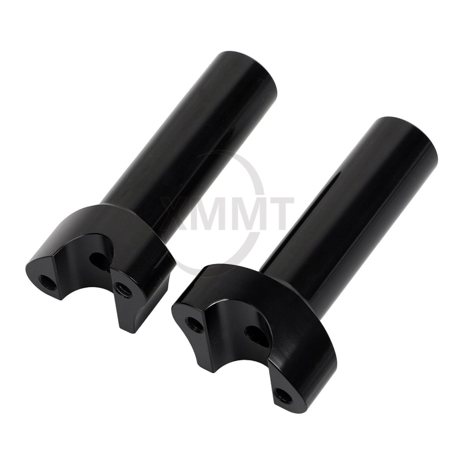 Black 4.5" Straight Handlebar Risers For Harley Dyna Heritage Softail Road King