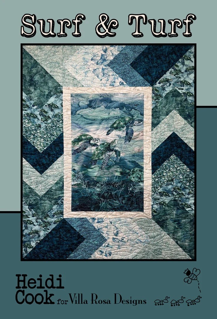 Surf & Turf Quilt Pattern-Using a Panel