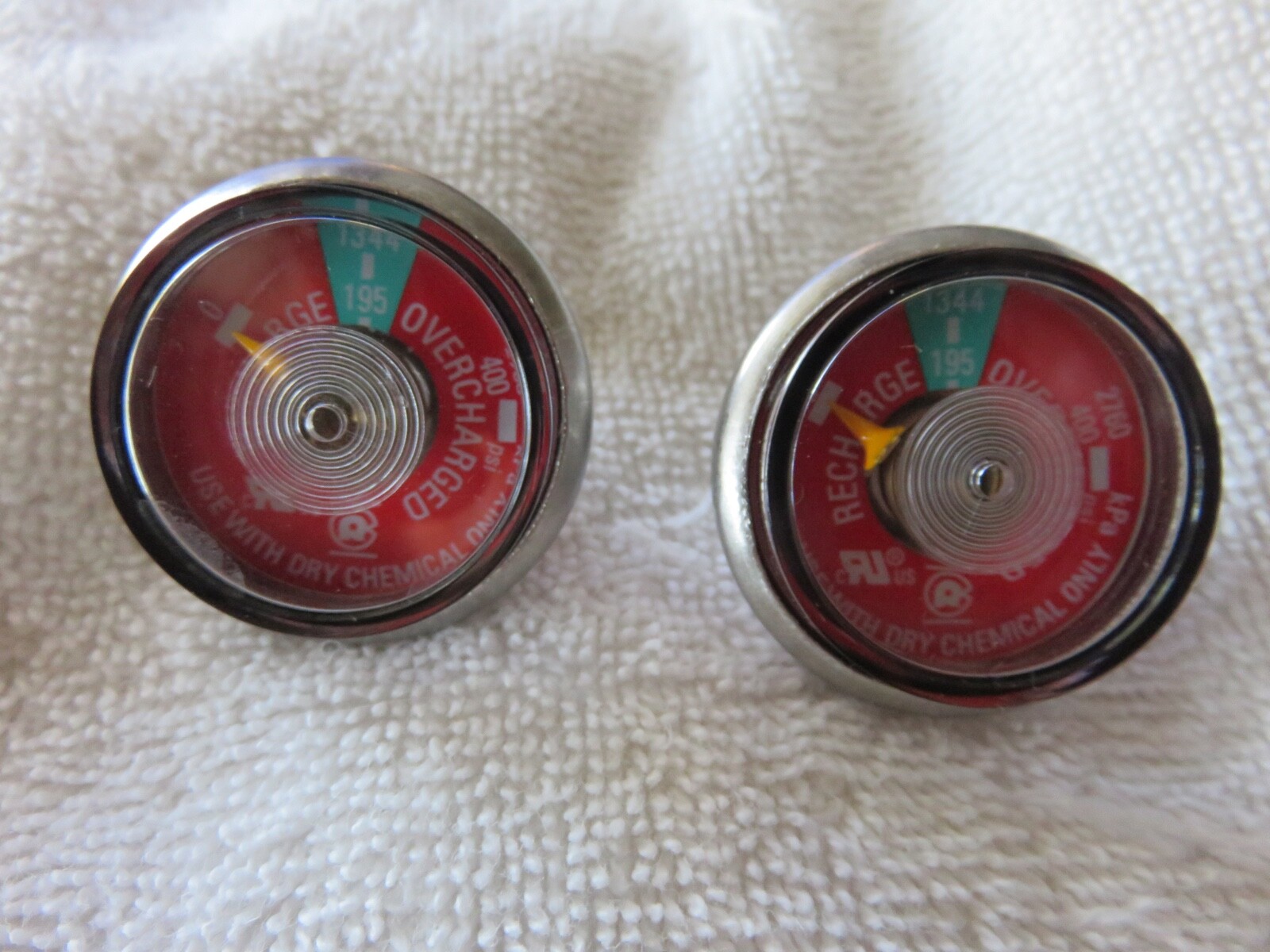 ✅🔥🧯2-lot 195# psi Pressure Gauge For Portable Dry Chemical Fire Extinguisher