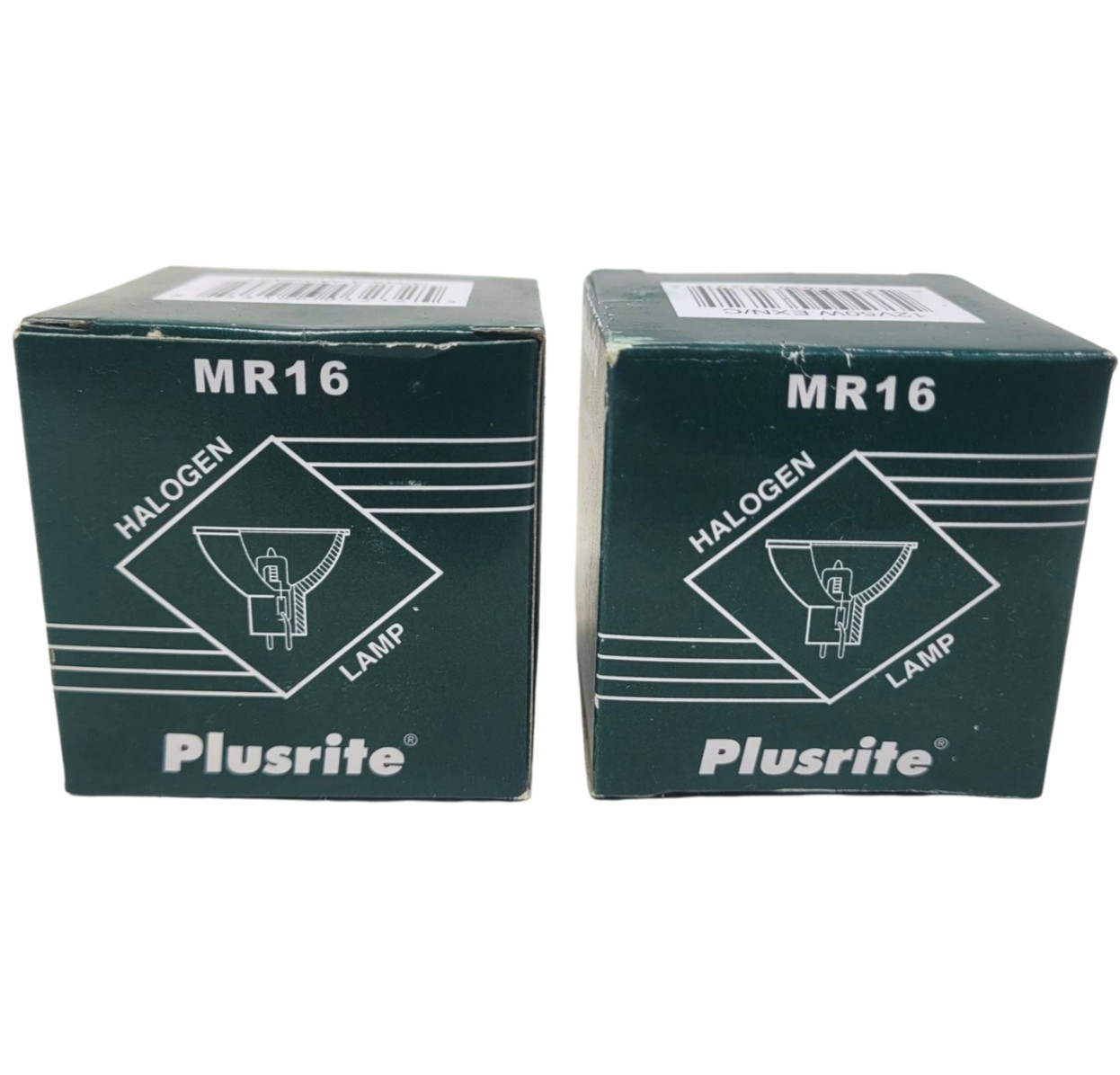 (2) Plusrite MR 16 EXN/C Replacement Halogen Bulb Lamp 12V 50W 50mm Dia