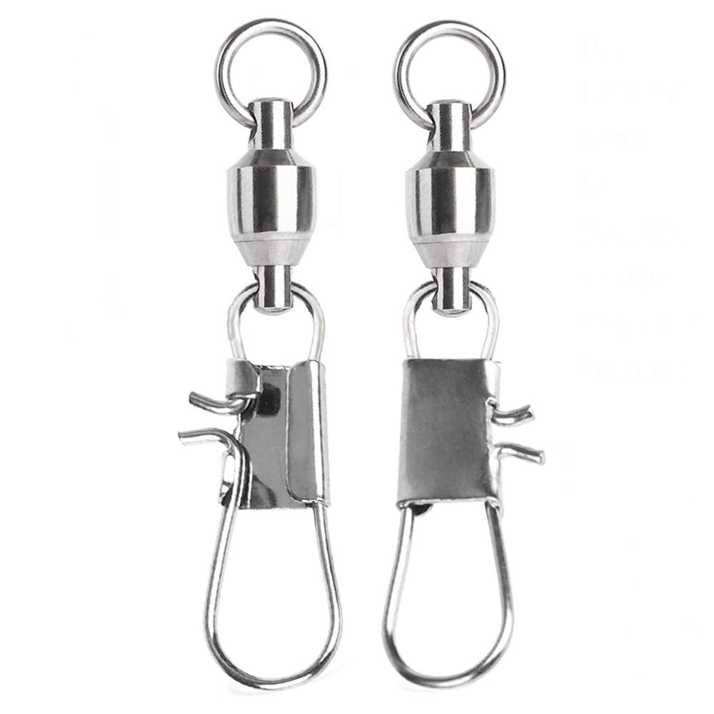 Stainless Steel Fishing Swivel Snap, Ball Bearing, High Strength, Saltwater