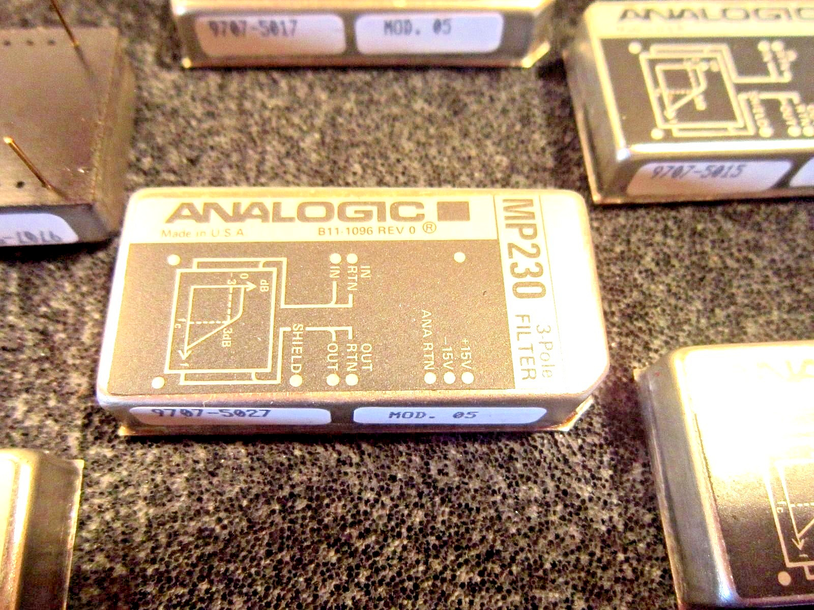 MP230 ANALOGIC PROGRAMMER MODULE 3-POLE FILTER B11-1096 REV 4 MP