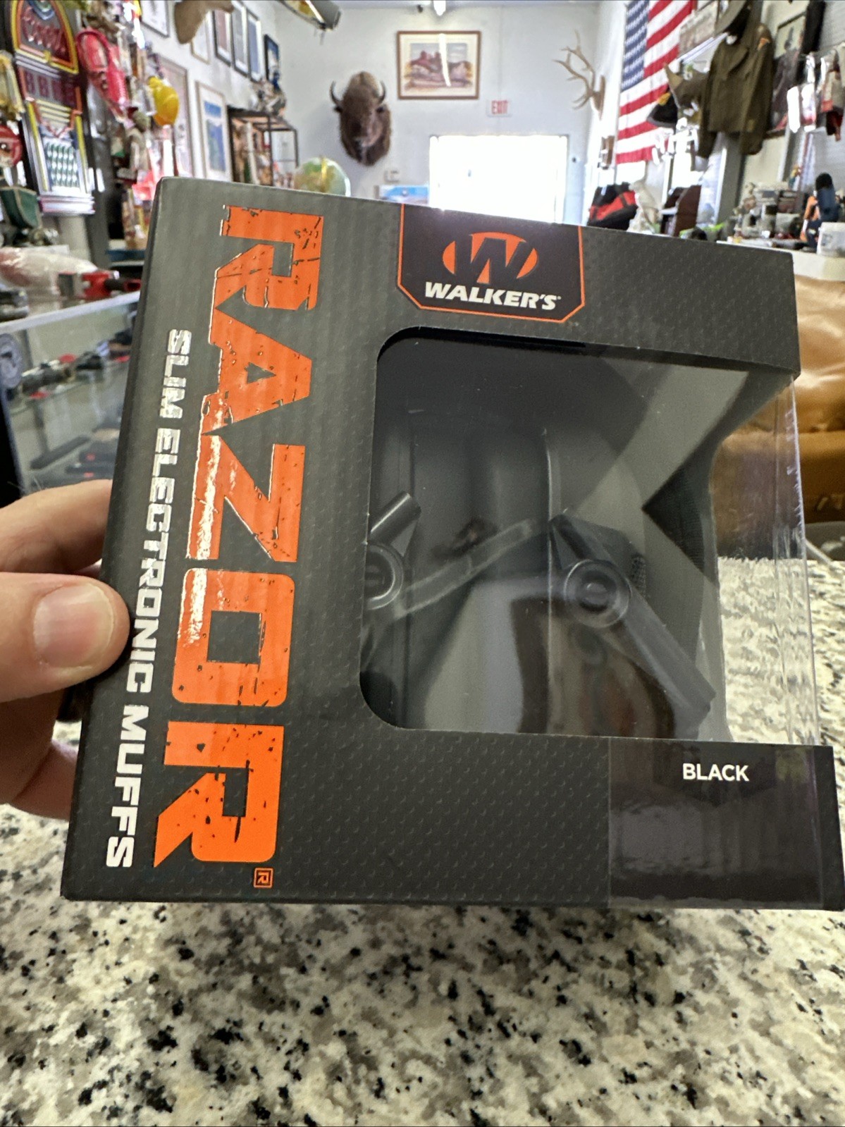 Walkers GWP-RSEM Black Razor Slim Electronic Ear Muff Brand New Sealed