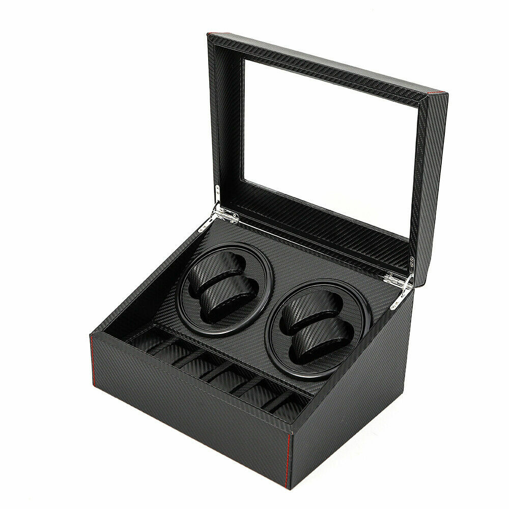 4+6 Automatic Rotation Watch Winder Box Storage Case Self Winding Display Box