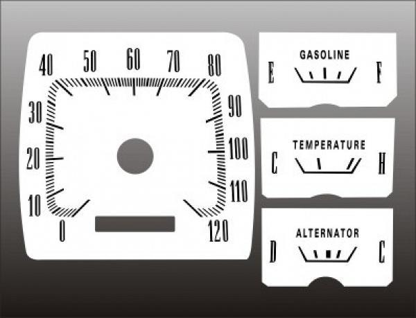 White Face Gauges for 1966 Plymouth Valiant