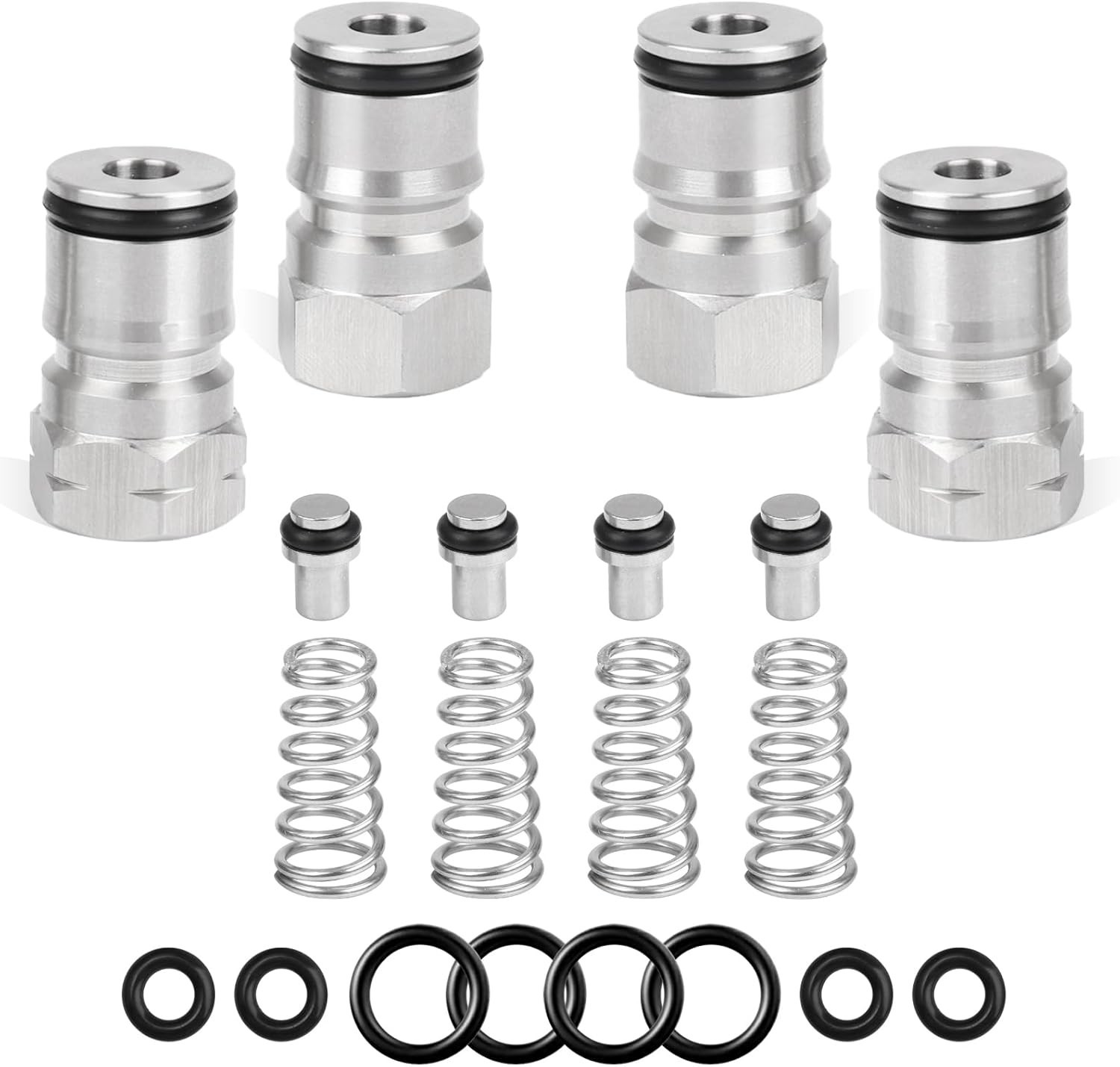 2 Pair Ball Lock Keg Post, Stainless 304 Homebrew 19/32’’-18 Co2 Gas Kege
