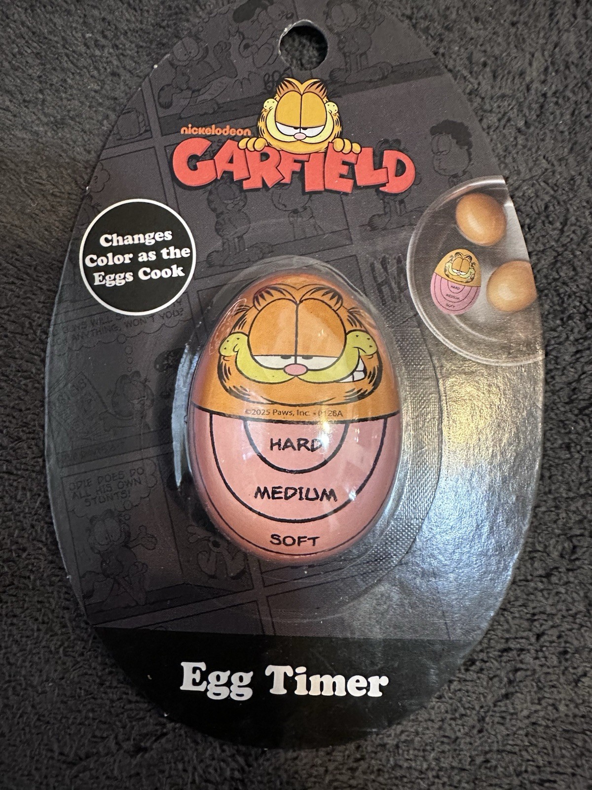 Disney Garfield Egg Timer Changes Colors as the Egg Cooks NEW