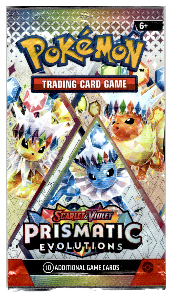 EMPTY Wrapper Pokemon Prismatic Evolution Trading Card EMPTY Art 1