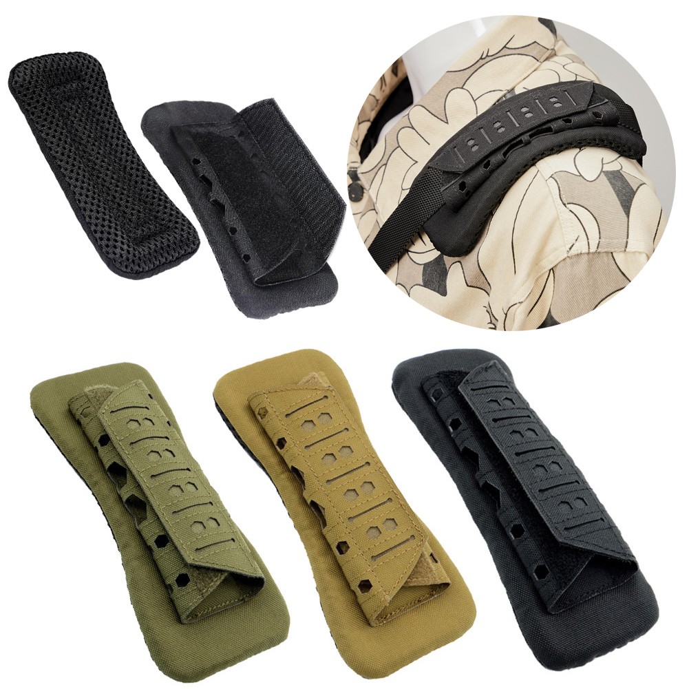 1/2 Tactical Shoulder Strap Pad Universal Vest Carrier Strap Cushion Mesh Pads