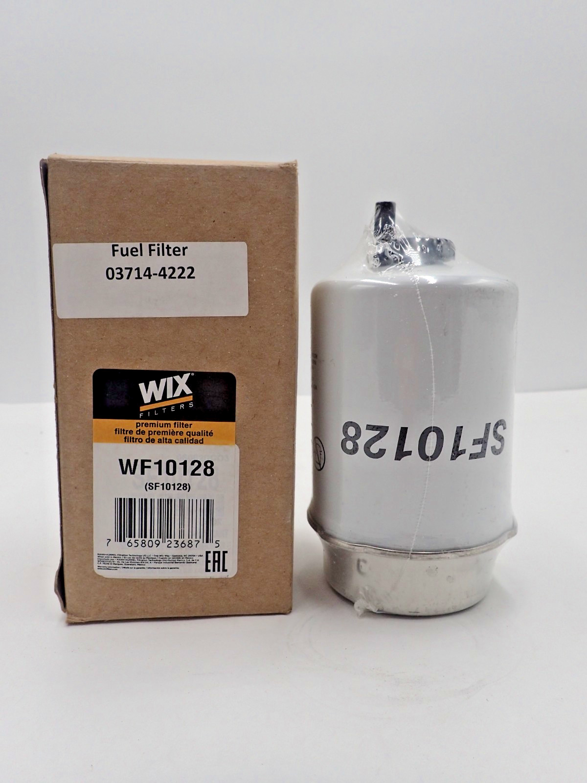 One Genuine Wix WF10128 Fuel Water Separator Filter. FREE SHIPPING!