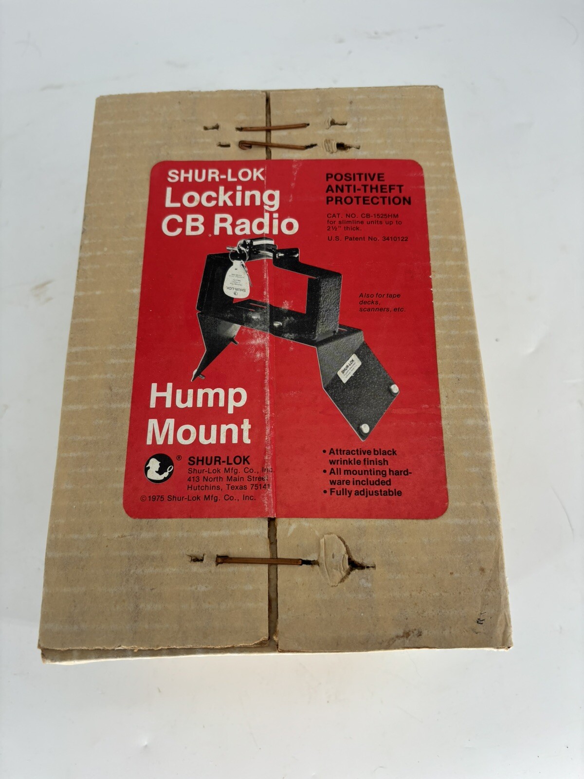 Vintage NEW Locking CB Radio Hump Mount 1975 Truck Tunnel Anti-theft