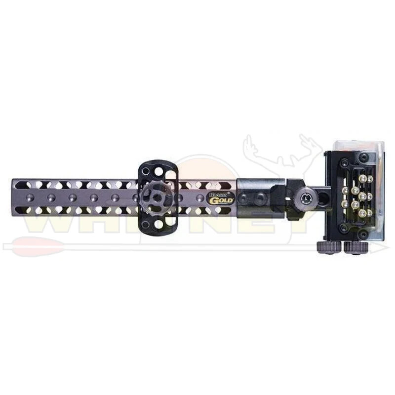 Black Gold Pro Fixed Sight w/6" Wing Truss Base - 5 pin - Right Hand - BGPFXWT5