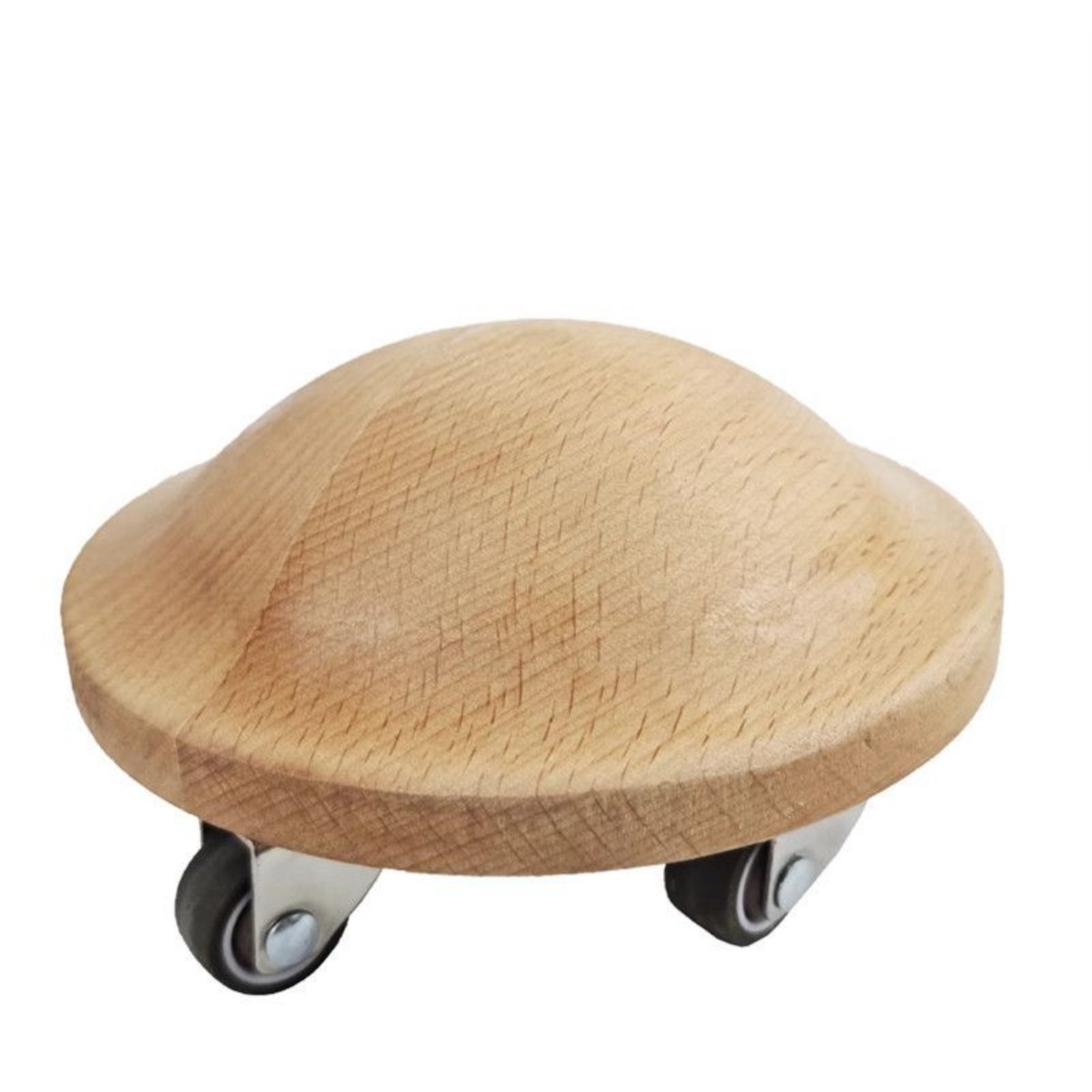 Wooden Rolling Exercise Disc Slim-Base Wheel Compact for Home Gym