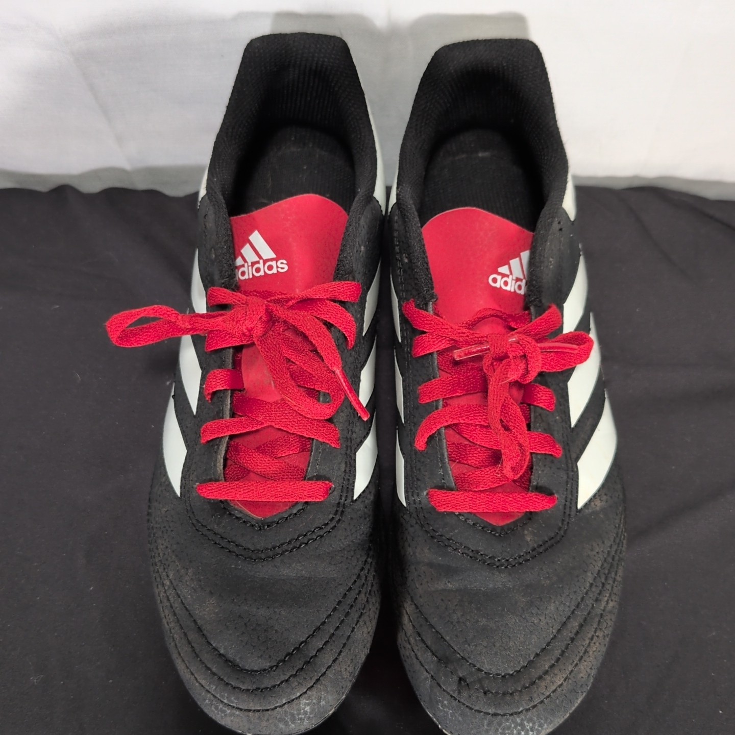 ADIDAS GOLETTO VI FG FIRM GROUND CLEATS RED BLACK WHITE [G26366] Male Size 5.5