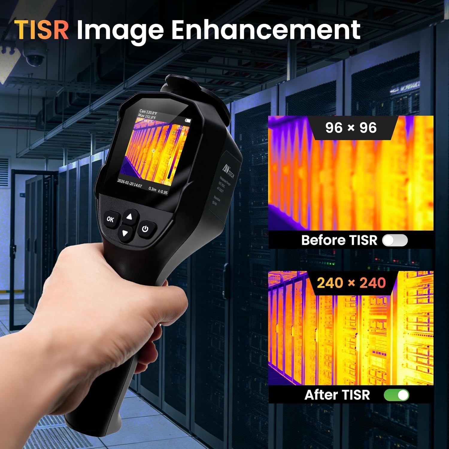 ANXTECH Small Infrared Thermal Imager TISR Resolution 240x240 Thermal Camera